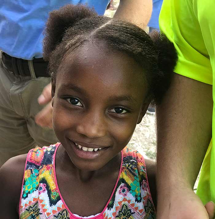 a young haitian girl who is an orphan